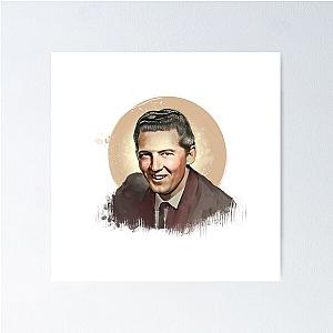 JERRY LEE LEWIS - Famous comedian Portraits  Poster
