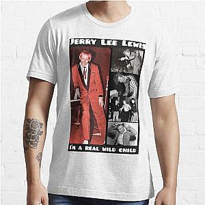 Jerry Lee lewis "Real Wild Child" t-shirt design Essential T-Shirt