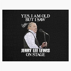 Yes I'm Old But I Saw Jerry Lee Lewis On Stage Jigsaw Puzzle