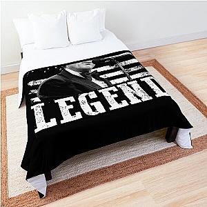 Distressed American Flag Name Music Jerry Lee Lewis Legend Comforter