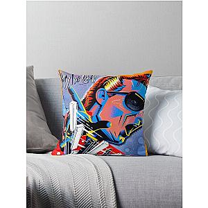 jerry lee lewis popart Throw Pillow