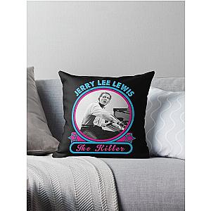 The Killer Jerry Lee Lewis Legend Throw Pillow