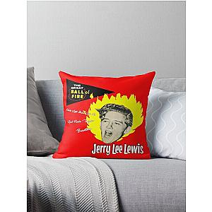 Jerry Lee Lewis - The Great Ball of Fire! Throw Pillow