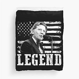 Distressed American Flag Name Music Jerry Lee Lewis Legend Duvet Cover