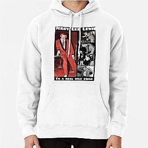 Jerry Lee lewis "Real Wild Child" t-shirt design Pullover Hoodie
