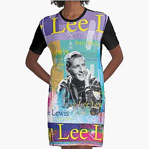 Singer Jerry Lee Lewis Graphic T-Shirt Dress