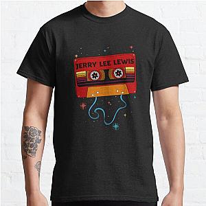 Jerry Lee Lewis  Retro Vintage Cassette Tape  Music Fanart Classic T-Shirt
