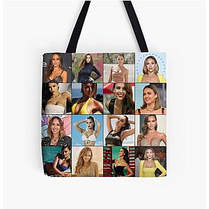 Jessica Alba Photo Collage Tote Bag