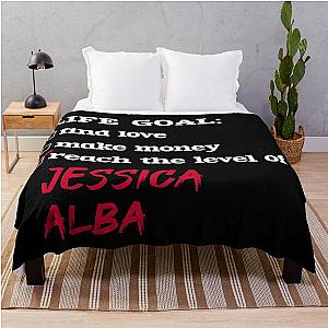 Life goal Jessica Alba Throw Blanket