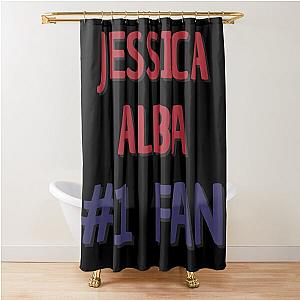 Jessica Alba Fan Shower Curtain