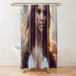 Jessica Alba Fan Art Shower Curtain