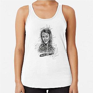 Jessica Alba Abstract Sketch Art Jessica Alba Design Racerback Tank