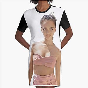 Jessica Alba American T-Shirt Dress