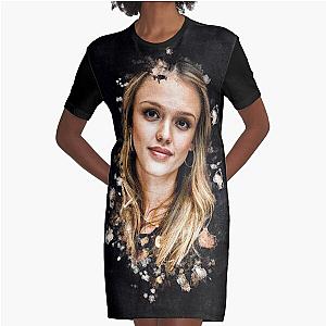 Jessica Alba Graphic T-Shirt Dress