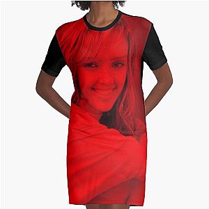 Jessica Alba Celebrity Graphic T-Shirt Dress