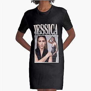 Gifts Idea for Jessica Alba's Birthday Graphic T-Shirt Dress