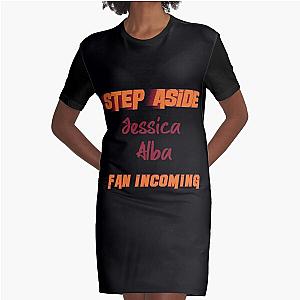 Jessica Alba - Step Aside incoming Graphic T-Shirt Dress