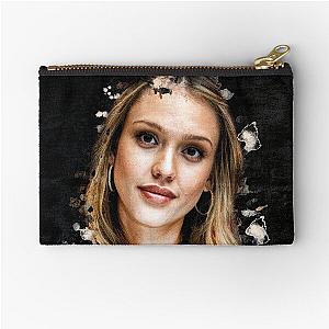 Jessica Alba Painting Zipper Pouch