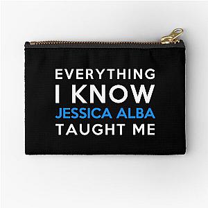 Everything I know - Jessica Alba Zipper Pouch becomes 
Everything I Know - Jessica Alba Zipper Pouch