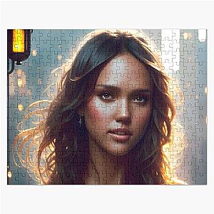 Jessica Alba Digital Fan Art Jigsaw Puzzle