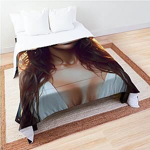 Jessica Alba Digital Art Comforter