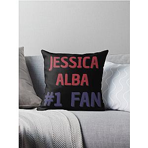Jessica Alba Fan Throw Pillow