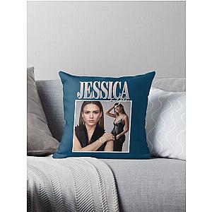Jessica Alba Throw Pillow