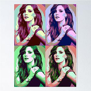 Jessica Chastain Pop Art Poster