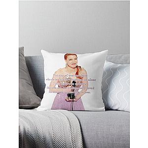 Jessica Chastain - Uniquely Loved  Throw Pillow