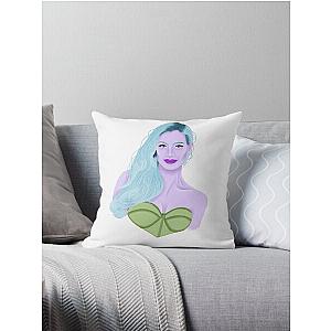 Jessica Chastain mint Throw Pillow