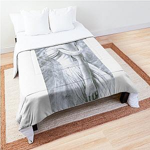 Jessica Chastain Charcoal Sketch Comforter