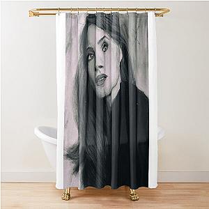 Jessica Chastain - Pastel on Canvas Painting Shower Curtain