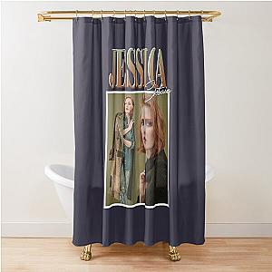 Music Vintage Jessica Chastain Gift Music Fans Shower Curtain