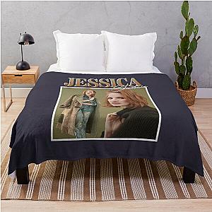 Music Vintage Jessica Chastain Gift Music Fans Throw Blanket