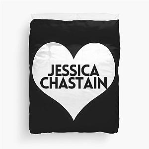 Love Jessica Chastain Duvet Cover