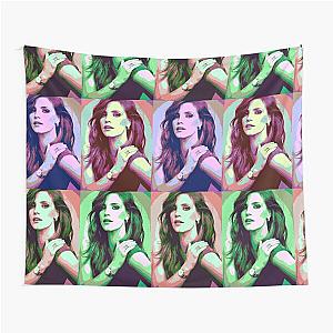 Jessica Chastain Pop Art Tapestry