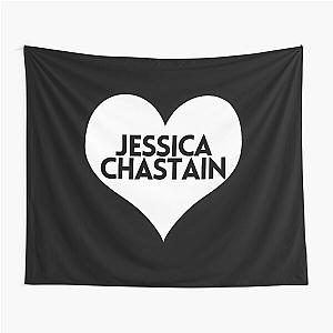 Love Jessica Chastain Tapestry