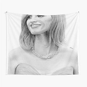 Jessica Chastain Portrait Tapestry