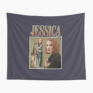 Music Vintage Jessica Chastain Gift Music Fans Tapestry