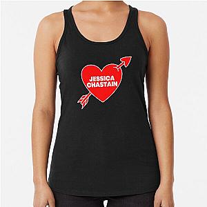 In Love With Jessica Chastain Racerback Tank Top