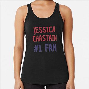 Jessica Chastain 1 Fan Racerback Tank Top