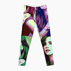 Jessica Chastain Pop Art Leggings