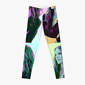 Jessica Chastain Pop Art Leggings