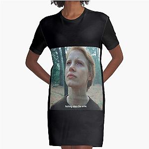 Jessica Chastain In The Tree Of Life - Quote Sticker Graphic T-Shirt Dress