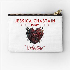 Jessica Chastain Is My Valentine Zipper Pouch