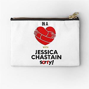 In A Relationship With Jessica Chastain Sorry Zipper Pouch