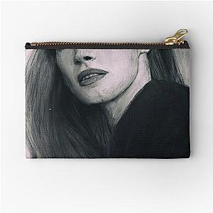 Jessica Chastain - Pastel on Canvas Painting Zipper Pouch