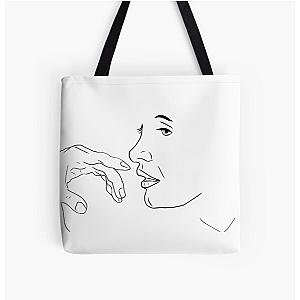 JESSICA CHASTAIN -- MINIMALISTIC All Over Print Tote Bag