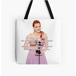 Jessica Chastain - Uniquely Loved  All Over Print Tote Bag