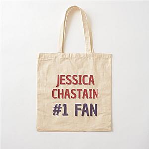 Jessica Chastain 1 Fan Cotton Tote Bag